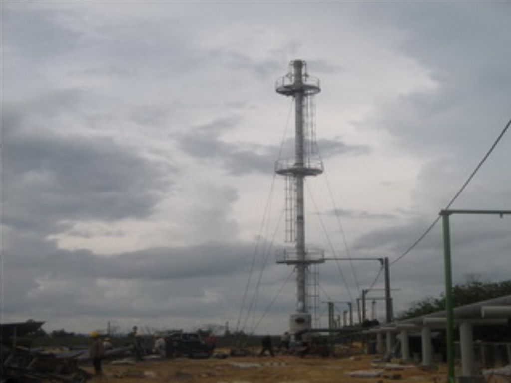 Flare Stack With Water Seal